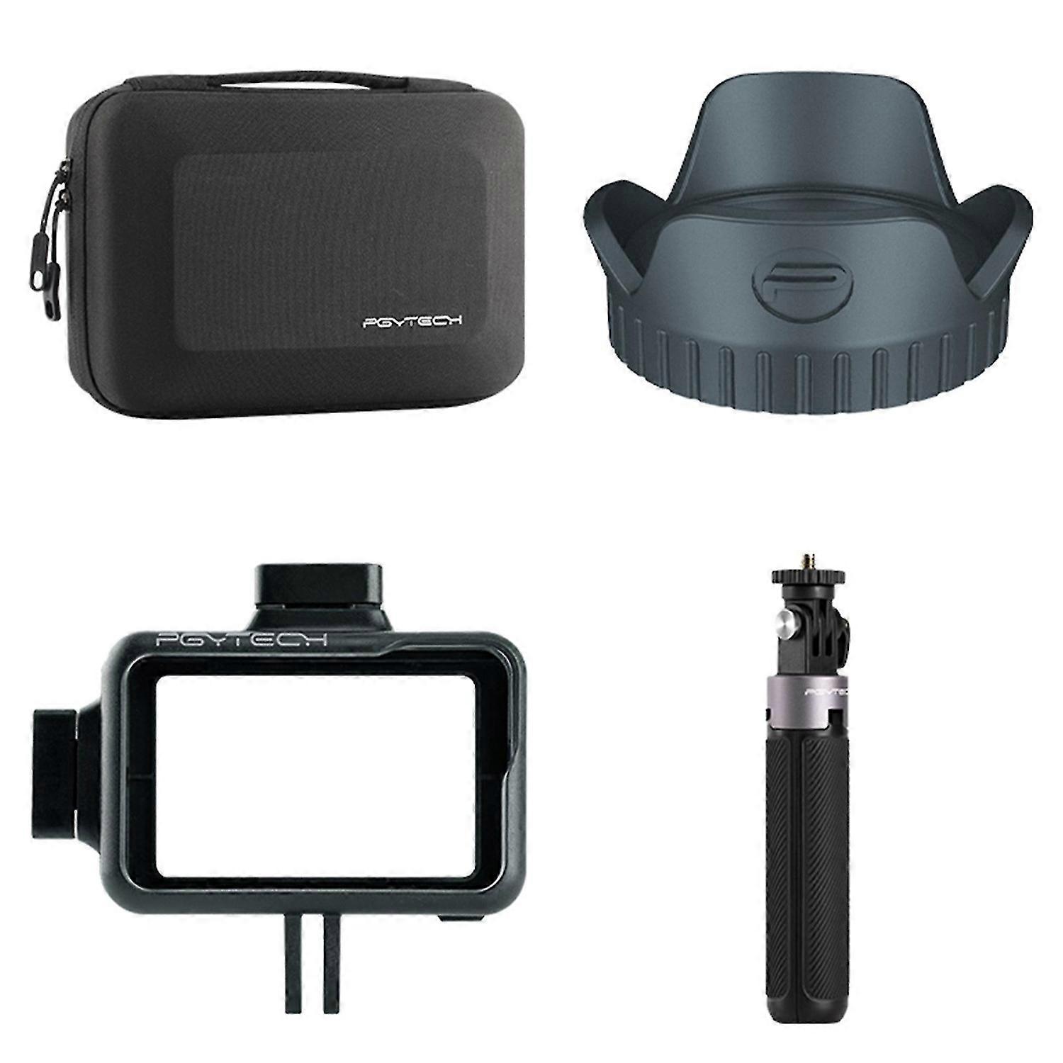 PGYTECH Carry Case Cage Len Hood Extension Tripod Vlog Set for DJI OSMO ACTION