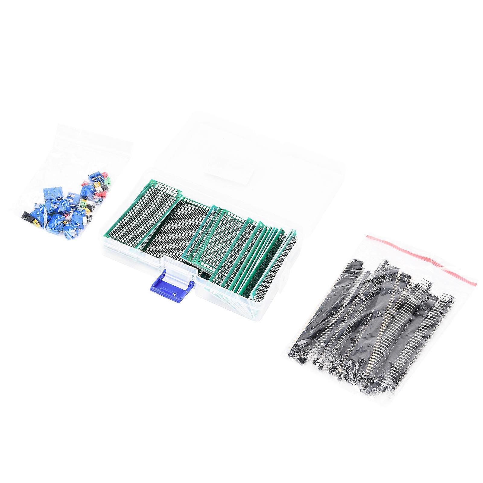 100Pcs Double Sided Boards Kit PCB Universal Printed Electronic Circuit Prototype Panels