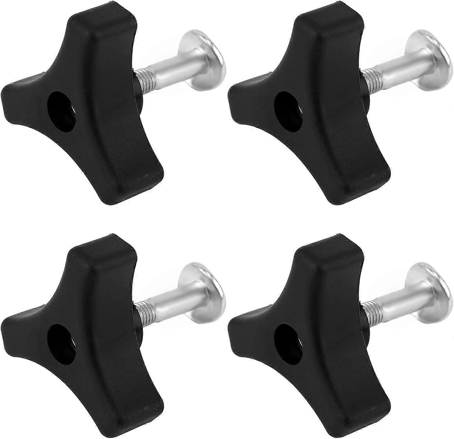 4 Sets Lawn Mower Handle Bolts, Triangle Handle Knob Nut