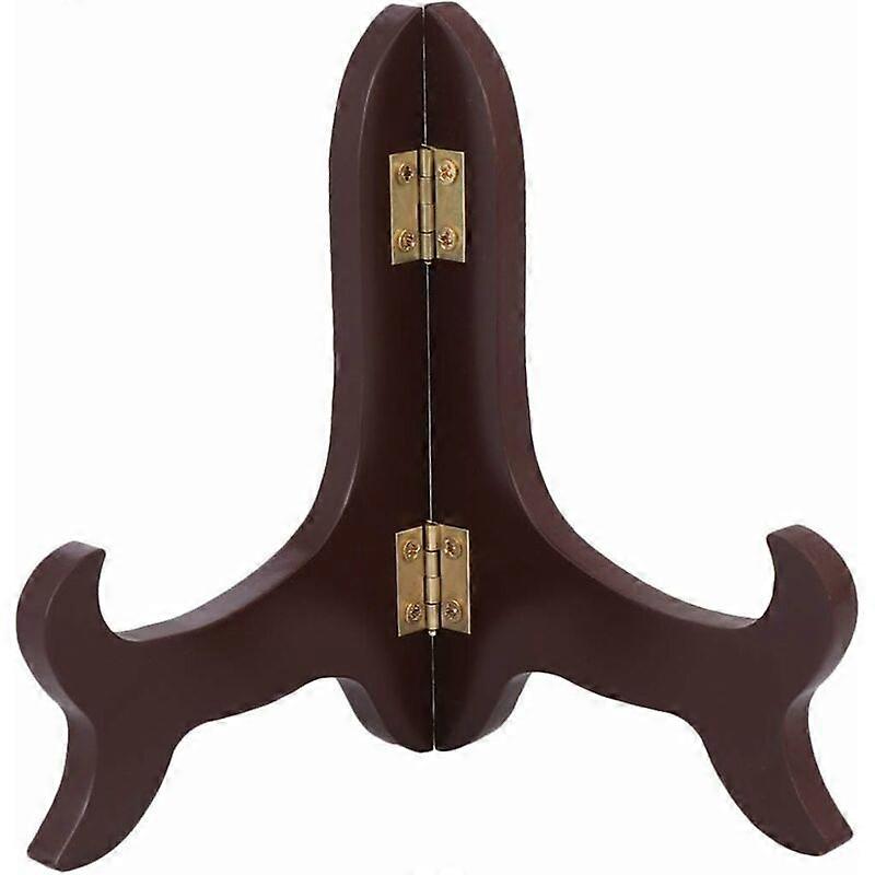 5 Inch Plate Display Stand Vintage Wooden Easel Display Photo Holder Stand for Displaying Picture Books Decorative Plates Tablets Home Accessory