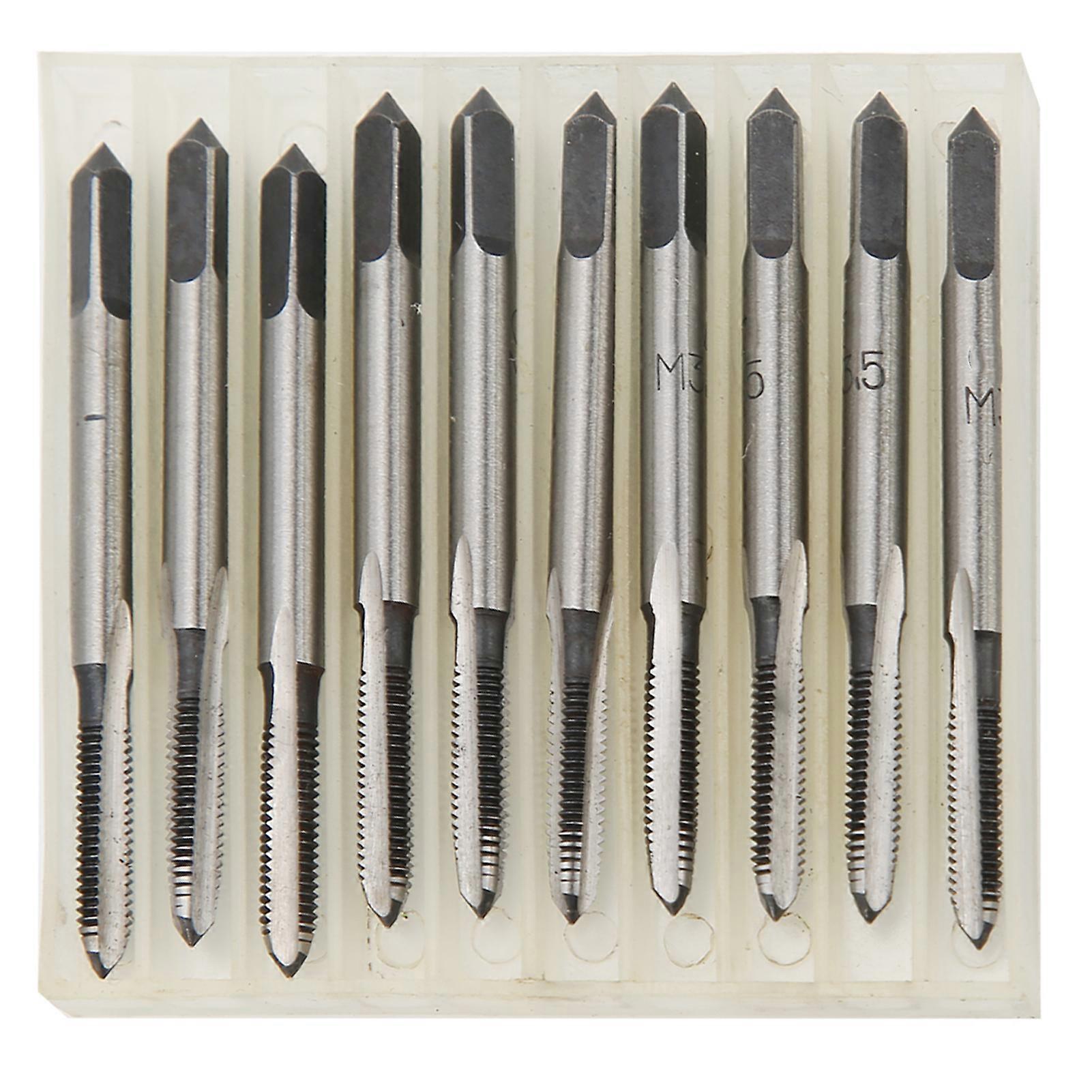 10pcs ברז מטרי ידני M3.5 פחמן פלדת חומרה כלי מכונה אספקה תעשייתית
