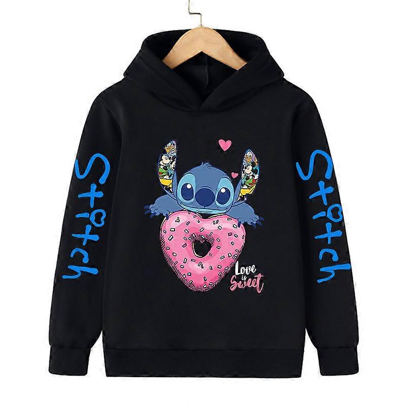 Cool Stitch Hoodie Children Cartoon Clothes Kid Girl Boy Lilo and Stitch Sweatshirt Manga Hoody Baby Casual Top