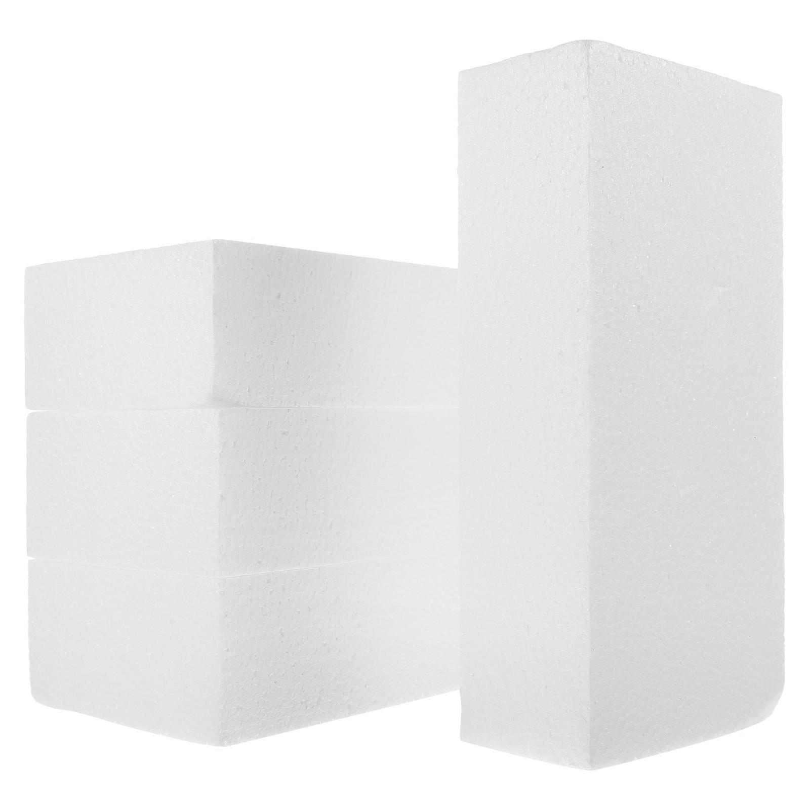 4Pcs Blank Foam Block DIY Crafts Foam Block Handmade Foam Block Model DIY Supply