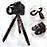 Octopus Tripod Selfie Grip with 360 Rotation for Canon Nikon Large DV Camera