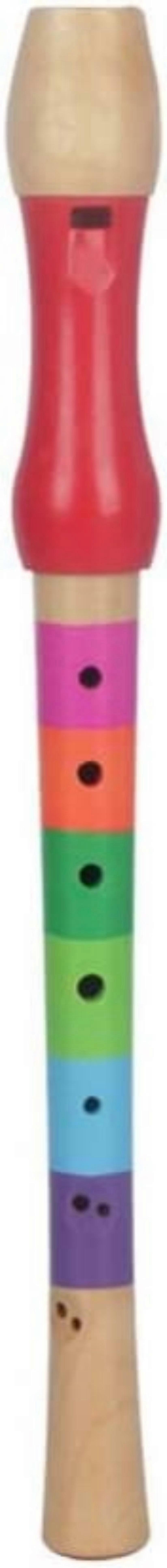 colours make it easier to learn the sounds-educational wooden flute recorder toy(multicoloured)