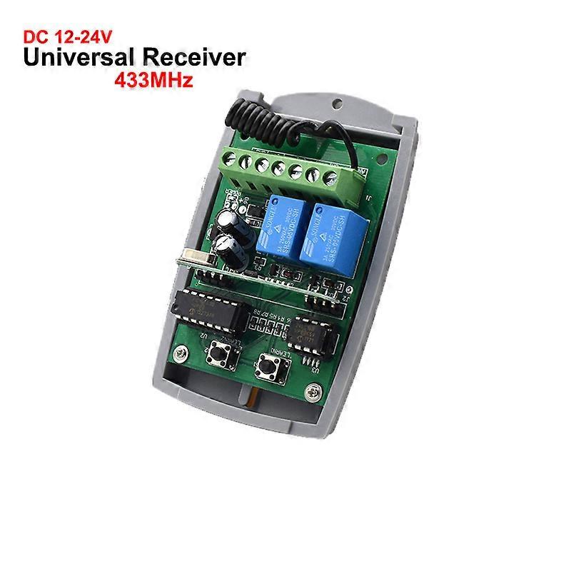 2 Channel Rolling & Fixed Code Receiver 43392MHz + 2 Remote Controls 433mhz 1527 Learning Code Transmitter+433 Antenna