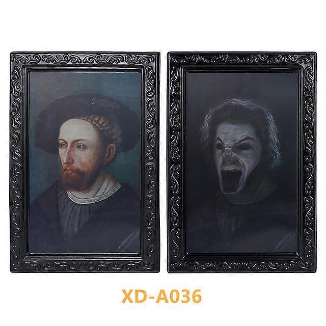 3D Ghost Photo Frame Horror Pictures Frames Changing Face Ghost Halloween Party Decor Halloween Haunted House Decoration Props