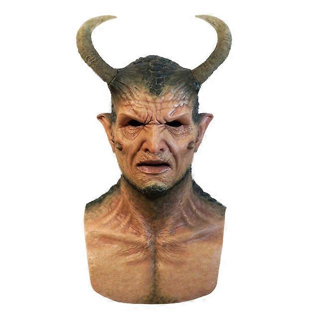 Belial The Demon Mask IKARI THE DEMON Mask with Horns Devil Latex Cosplay Costume Props Masks Halloween