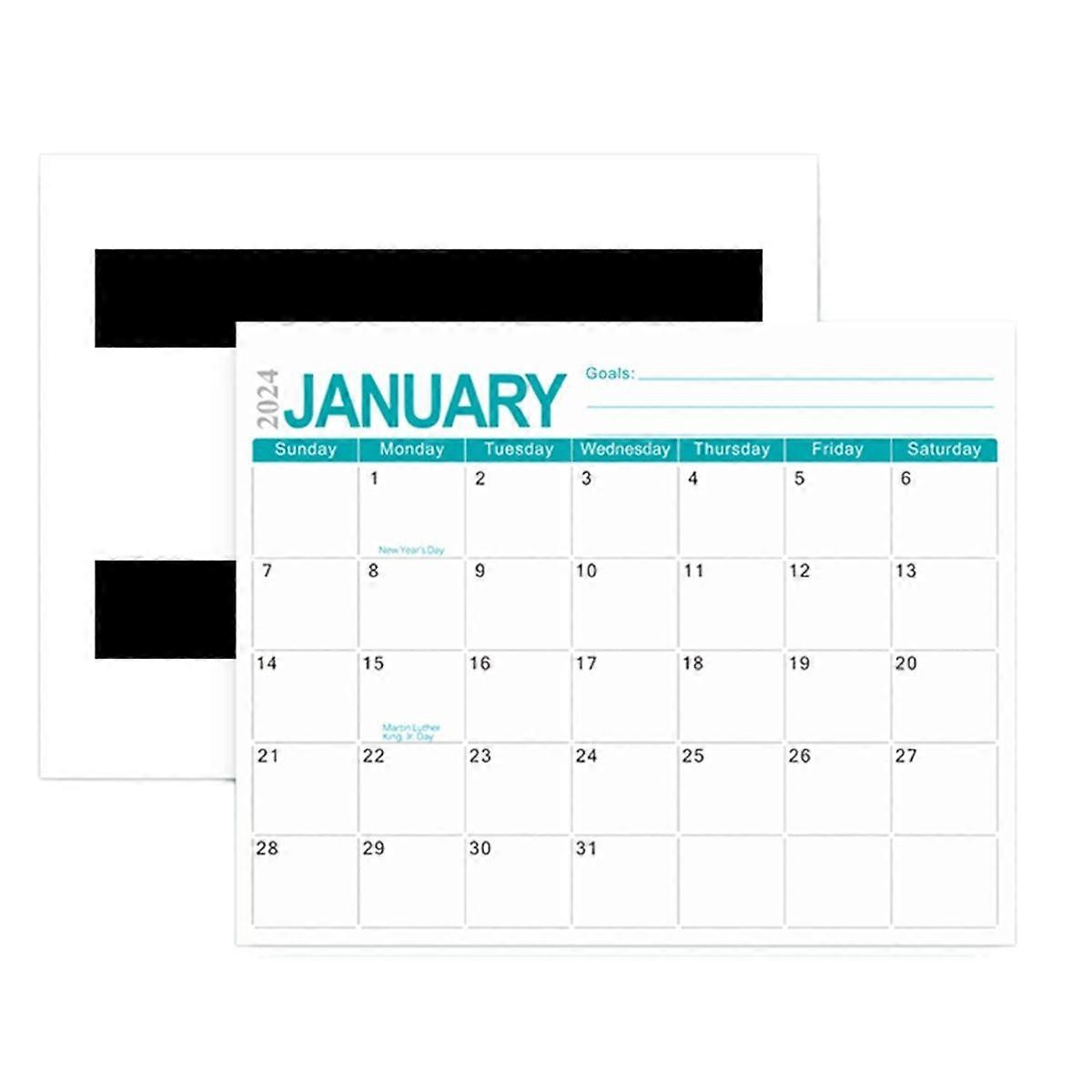 Magnetic Calendar for Refrigerator, Fridge Calendar Runs From January 2024 Until June 2025, 18 Mont