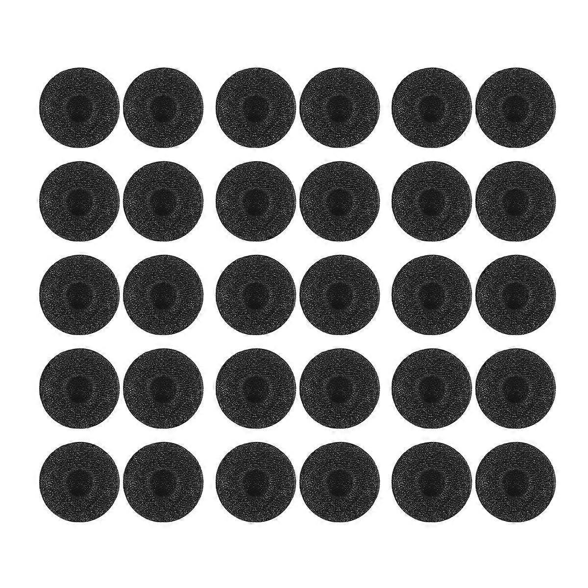 WINOMO 15 Pairs Ear Pad Covers Sponge Headset Replacement Covers Earphone Tips for Smart Phone (Black)