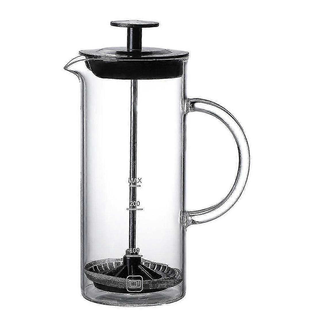 Milk Bubbling Machine Manual Pot Coffee Milk Bubbling Cup Portable Household Milk Bubbler A