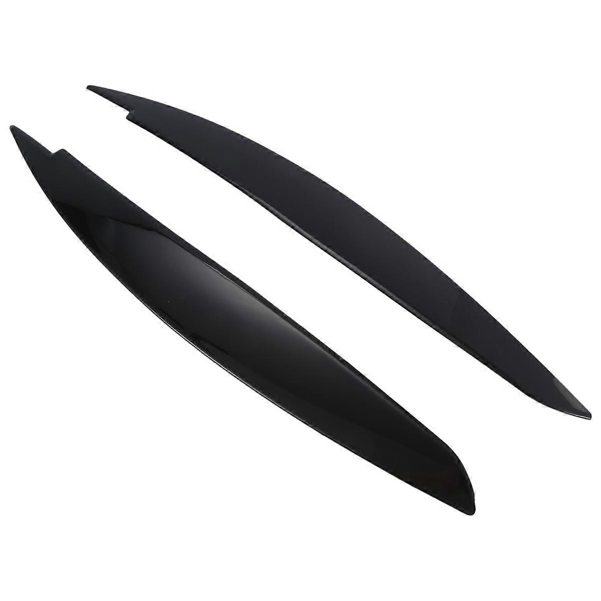 Car Headlight Eye Lid Covers Black Eyelids Brows Trim ABS for 1 Series E87 E88 E81 E82