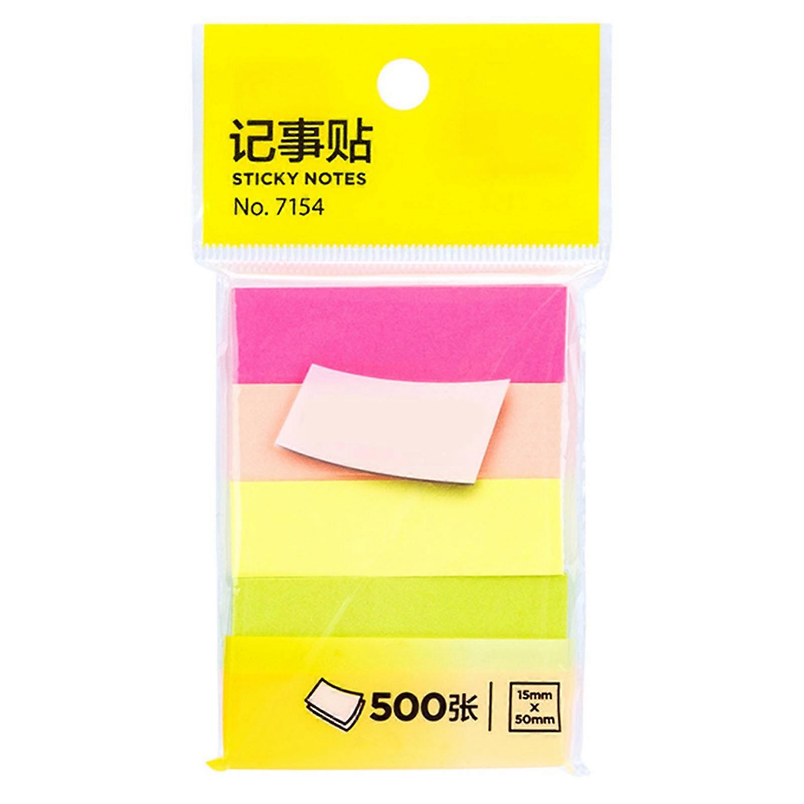 5 Color Sticky Notes Efficient Learning Multipurpose Portable Book Tabs for Bookmarks Reminders Page Markers