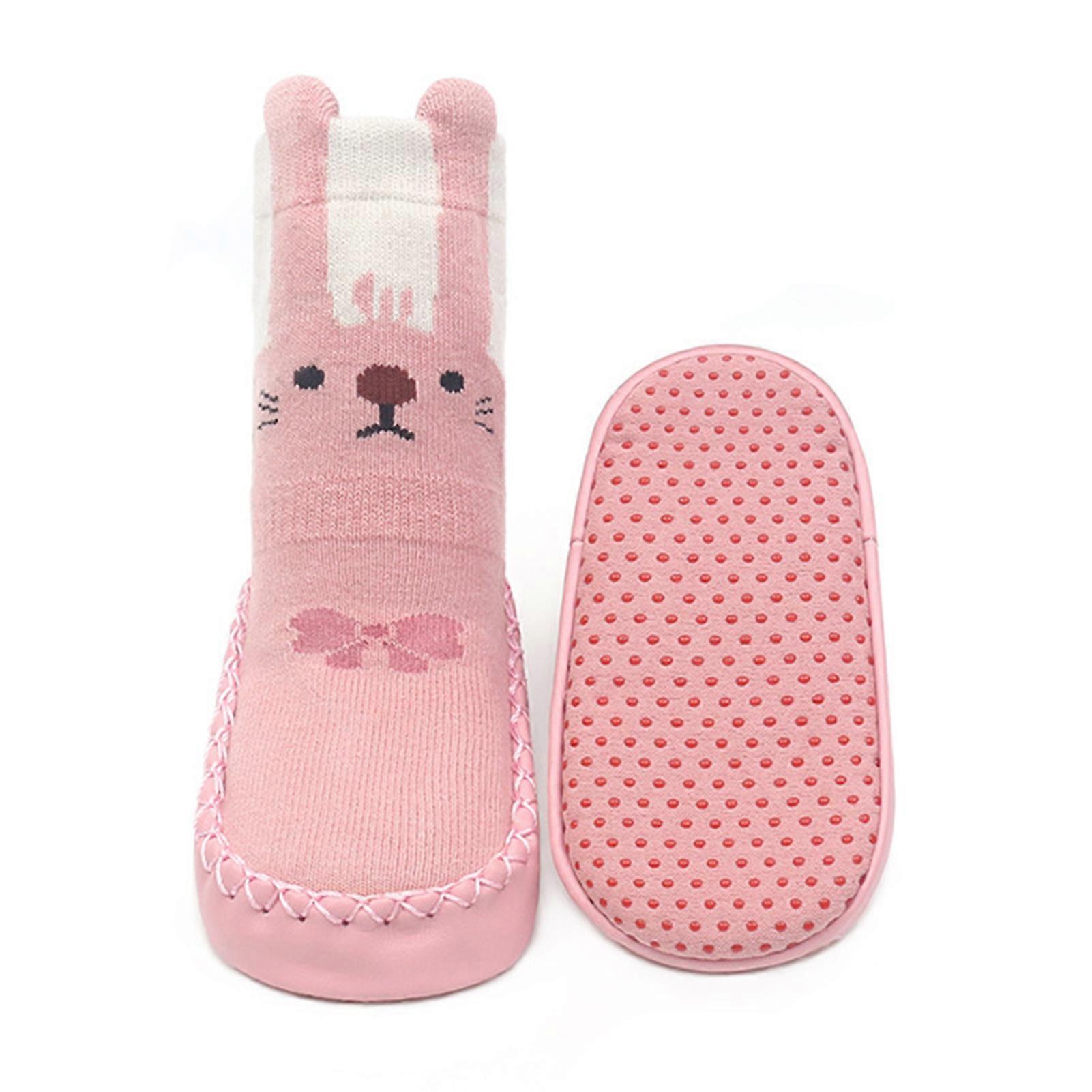 Animal Children's Floor Socks with Cute Ear High Elastic Comfy Soft Kids Shoes for Living Room Home