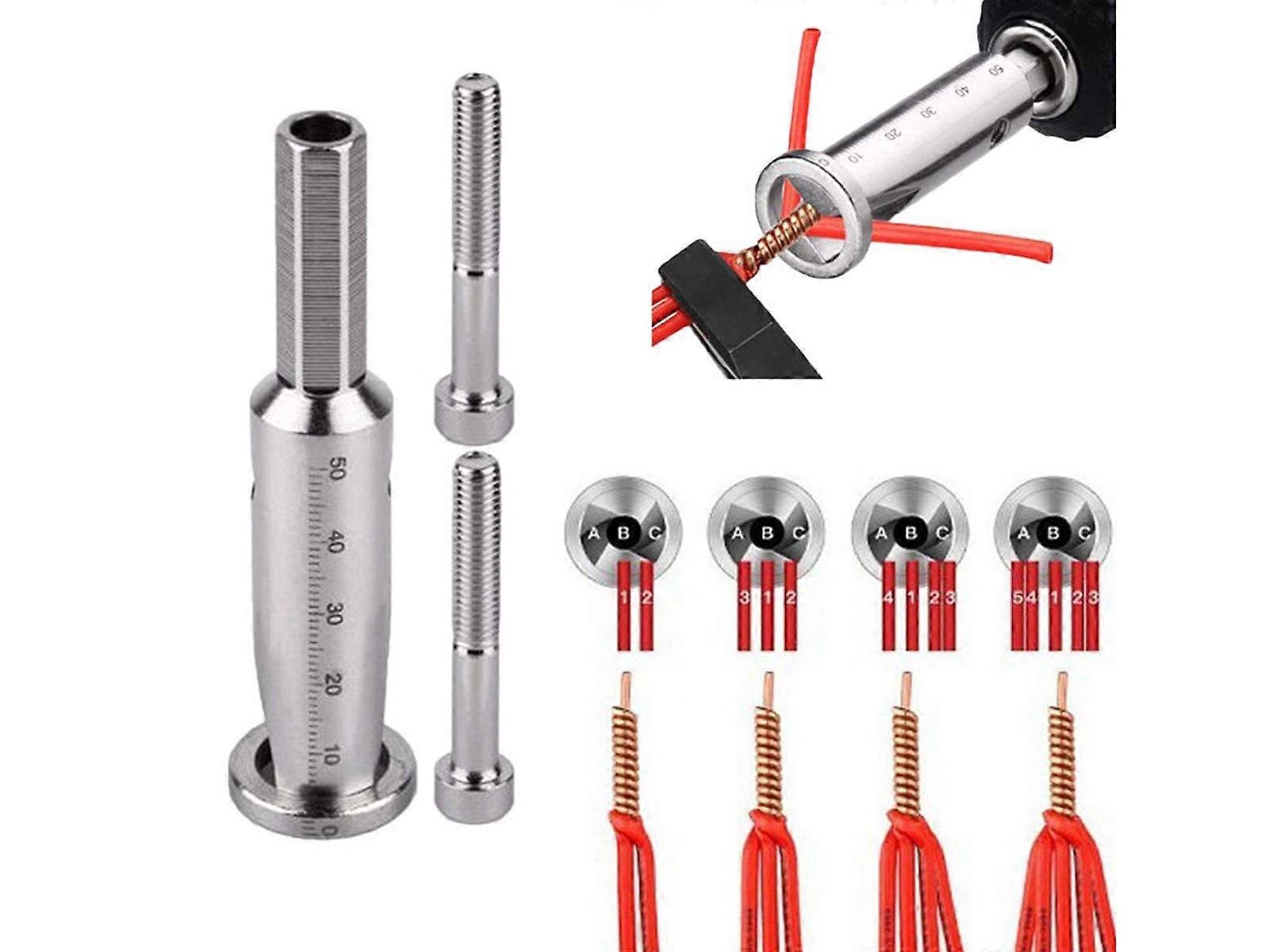 Quick Twist Wire Tool Wire Twisting Tool Wire Stripper and Twister 4 Square