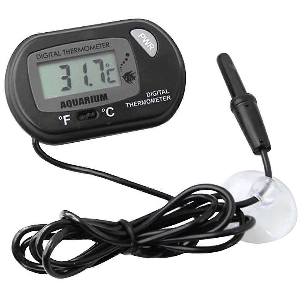 LCD Digital Fish Tank Temperature Meter Aquarium Thermometer with Suction Cup