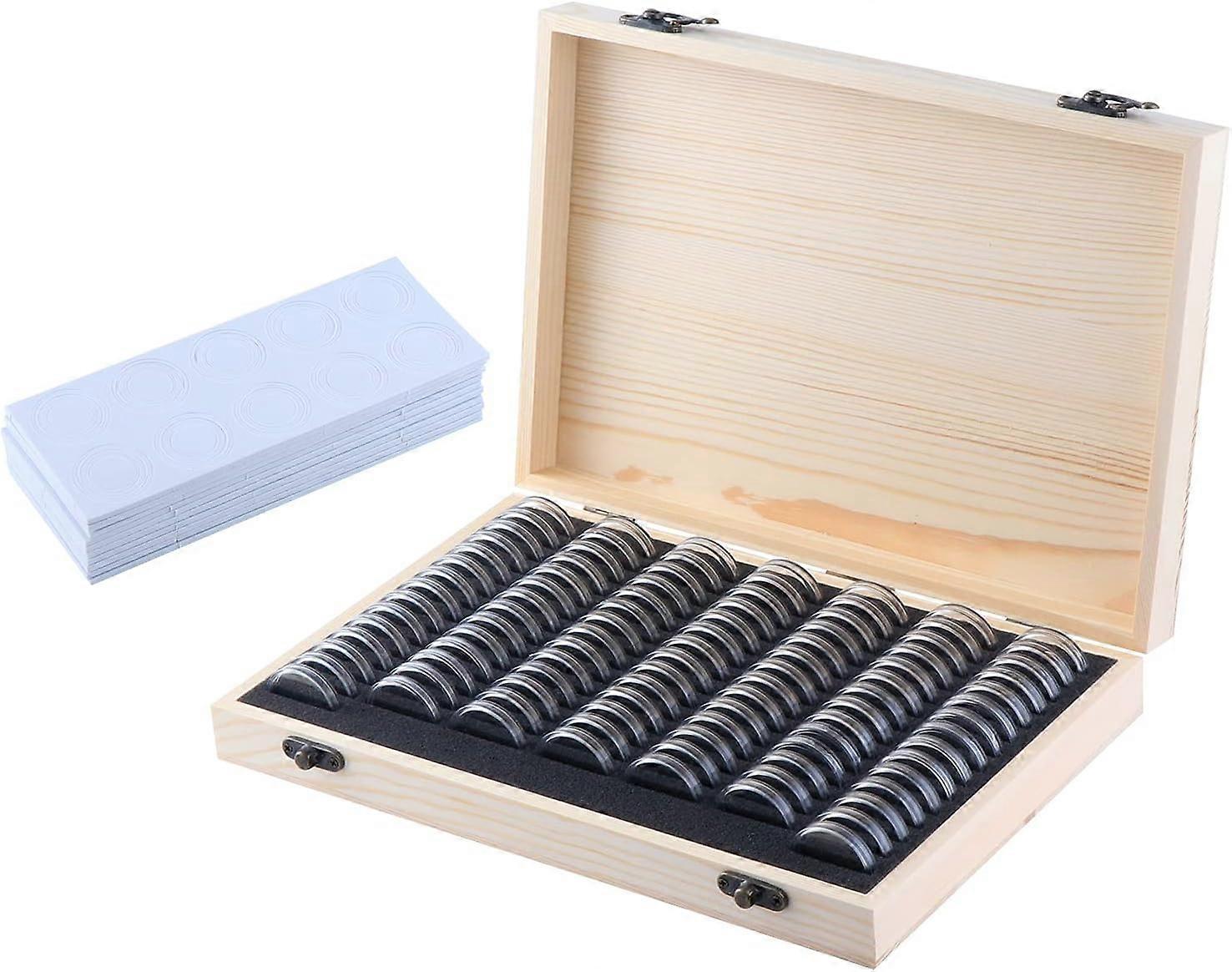 Coin Storage, Coin Collection Box Includes 100 Coin Capsules for Coin Collection,2024 Ping