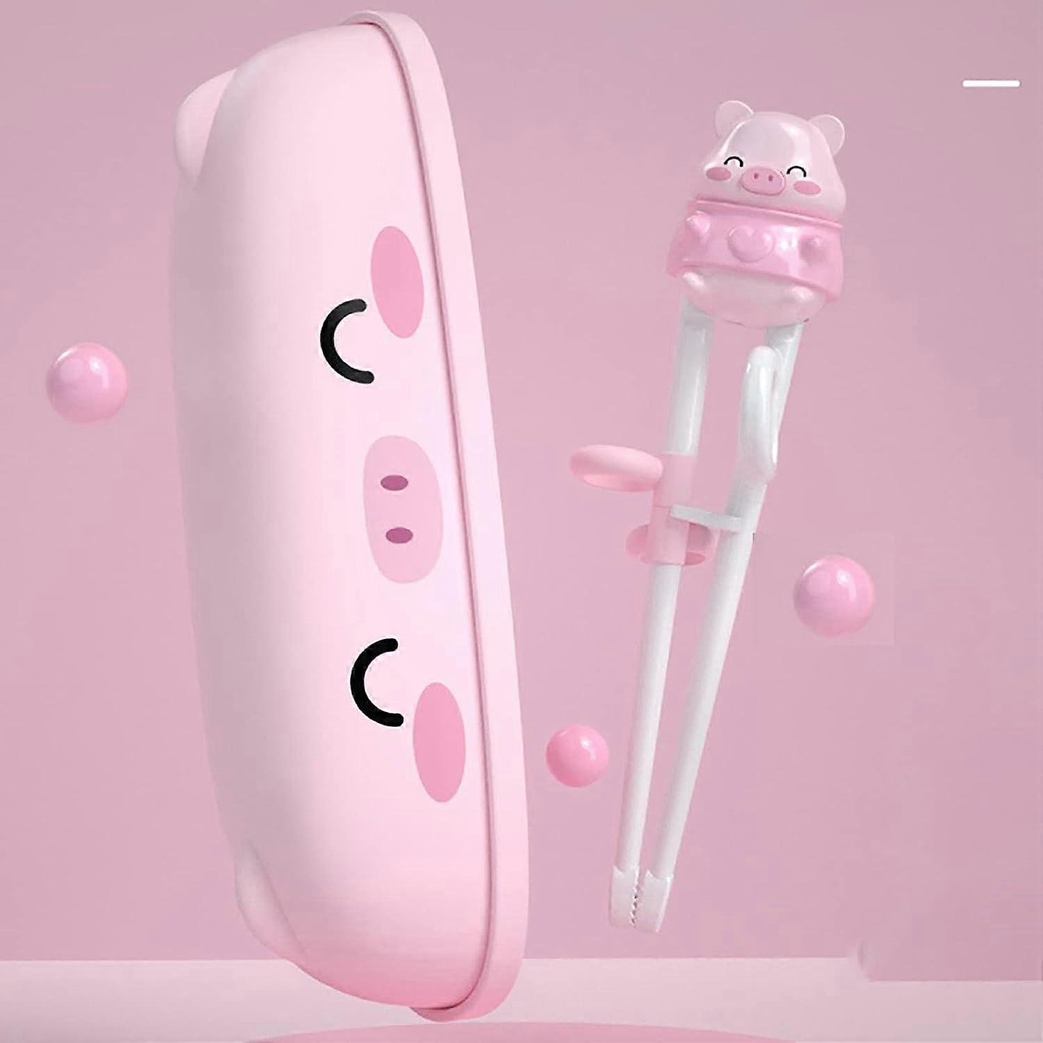 2 Pieces Beginner Training Chopsticks with Assistant Suitable for Beginners, Elderly, Practice Chopsticks, Chinese Chopsticks, Cute Animal Chopsticks,