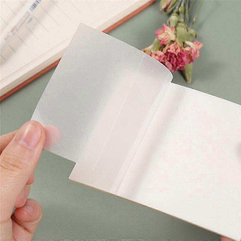 Transparent Sticky Note Pads - Colorful Transparent Sticky Notes,500 Sheets Waterproof Self-Adhesiv
