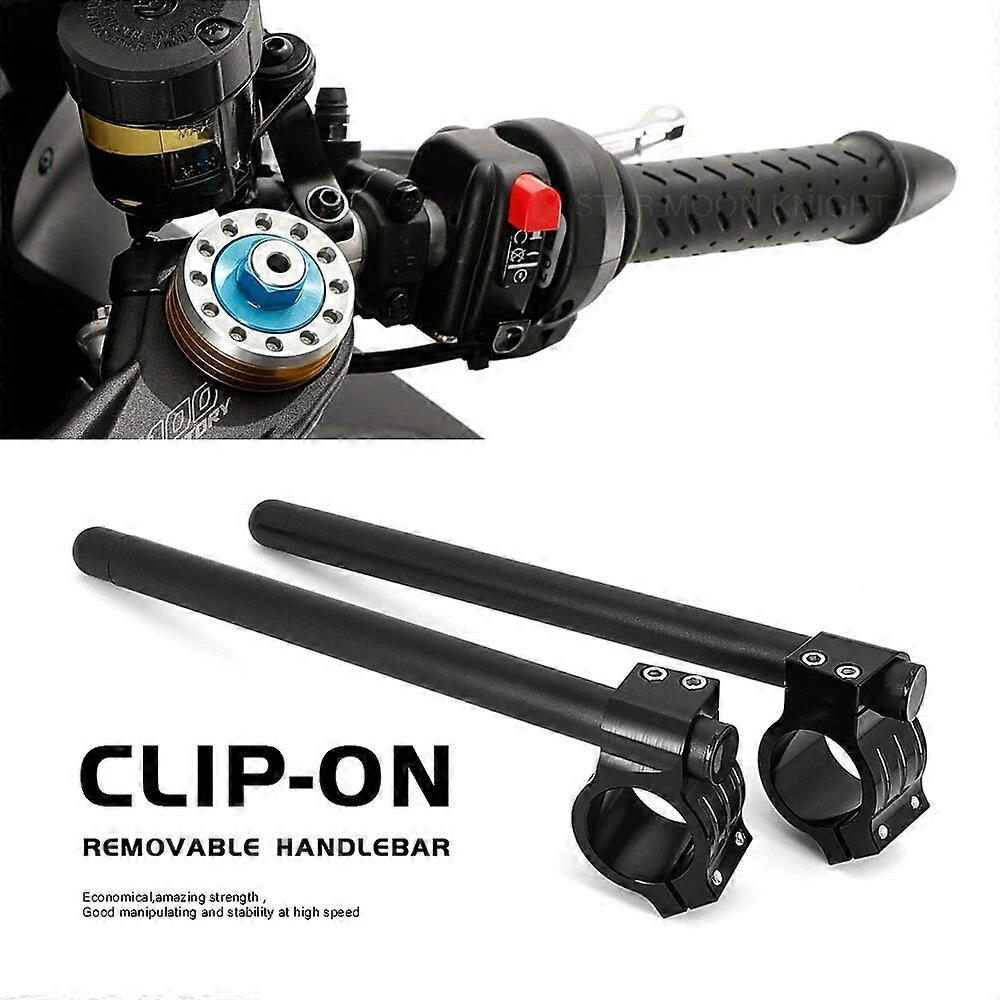Motorcycle Adjustable CNC Clip On Ons Fork Handlebars Handle Bar Cafe Racer For Aprilia RSV4 Tuono V4 RS250 RSV1000R