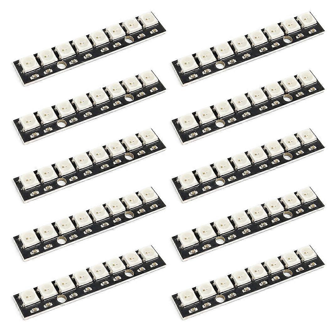 10PCS 8 Bits WS2812 5050 RGB LED Built-in Full Color-Driven Development Board