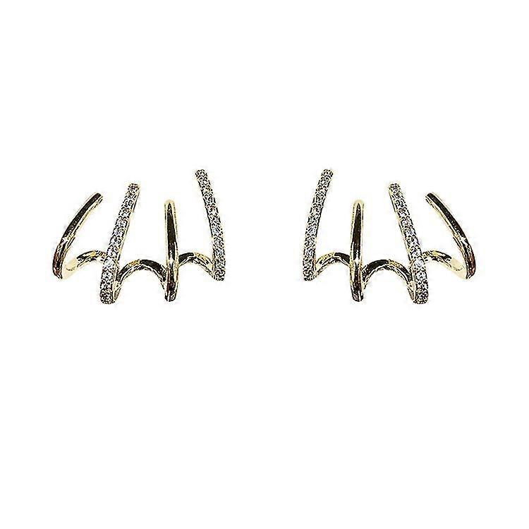 Women's Sparkling Crystal Claw Earrings Cuff