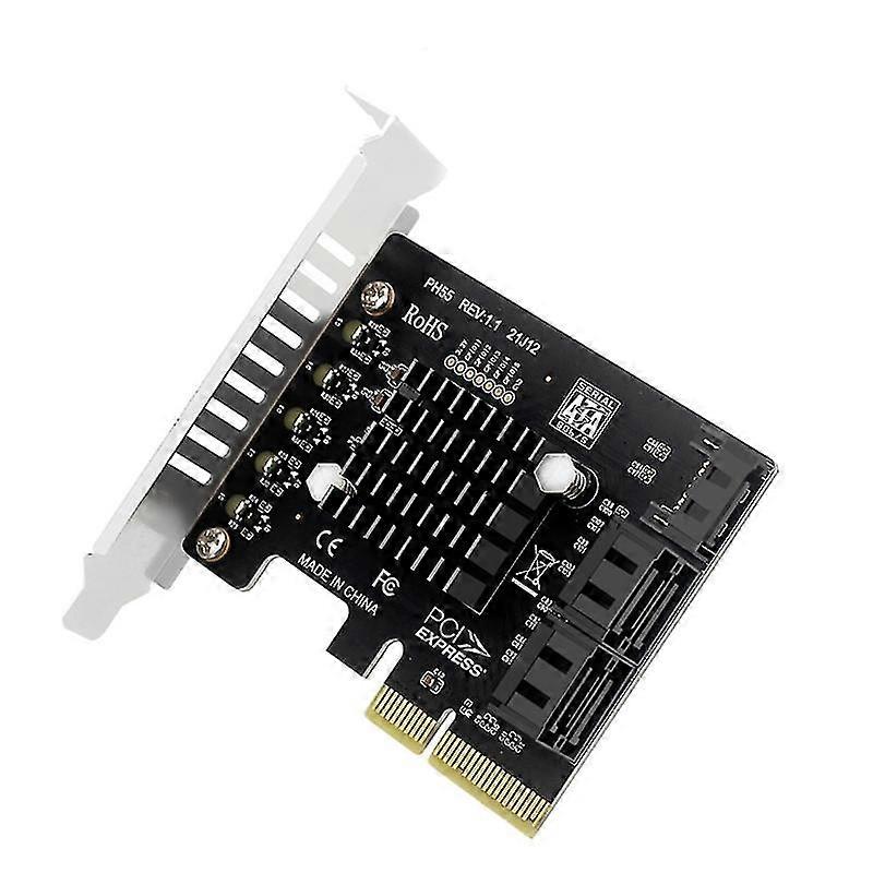Pcie To Sata3.0 Controller Card 6gbps Internal Adapter Card Converter Compatible For Pc