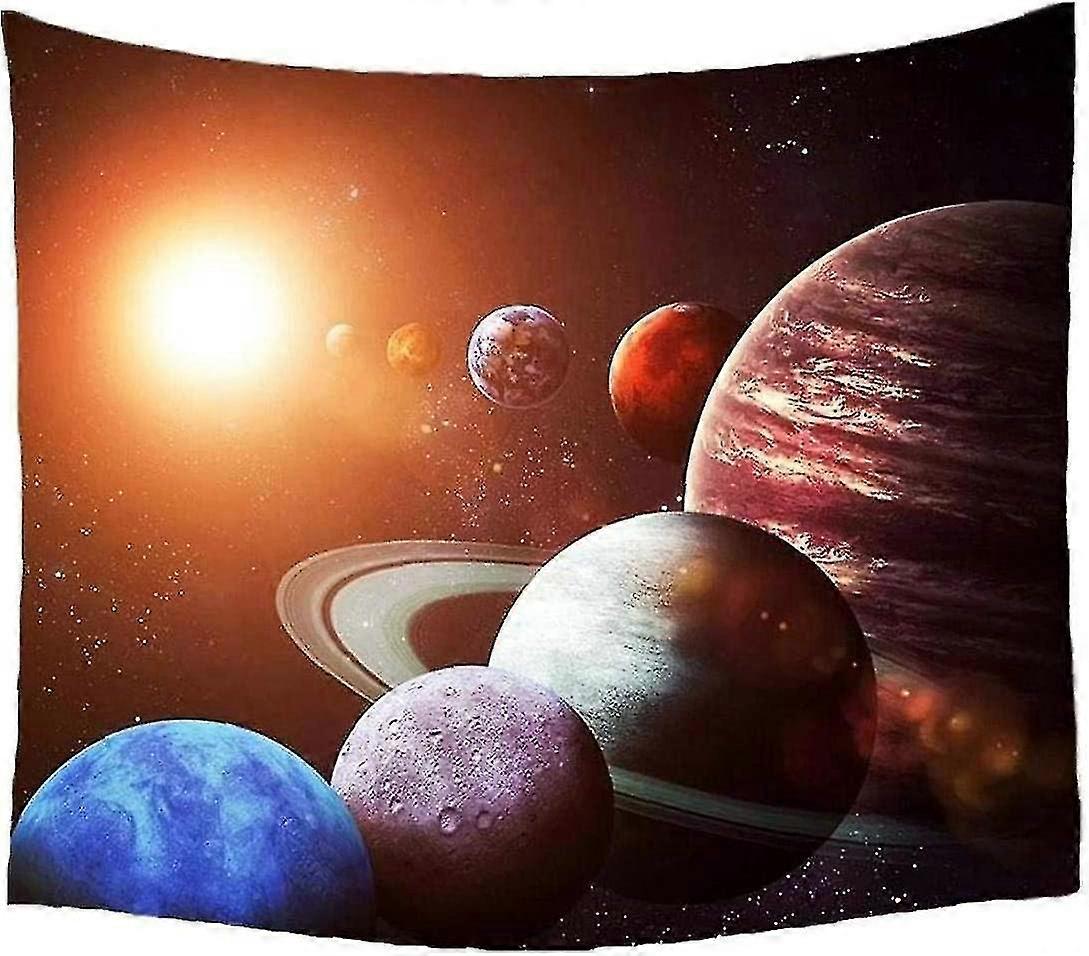 Solar System Tapestry Printed Wall Hanging Tapestry Polyester Tapestry (colourful1pc)