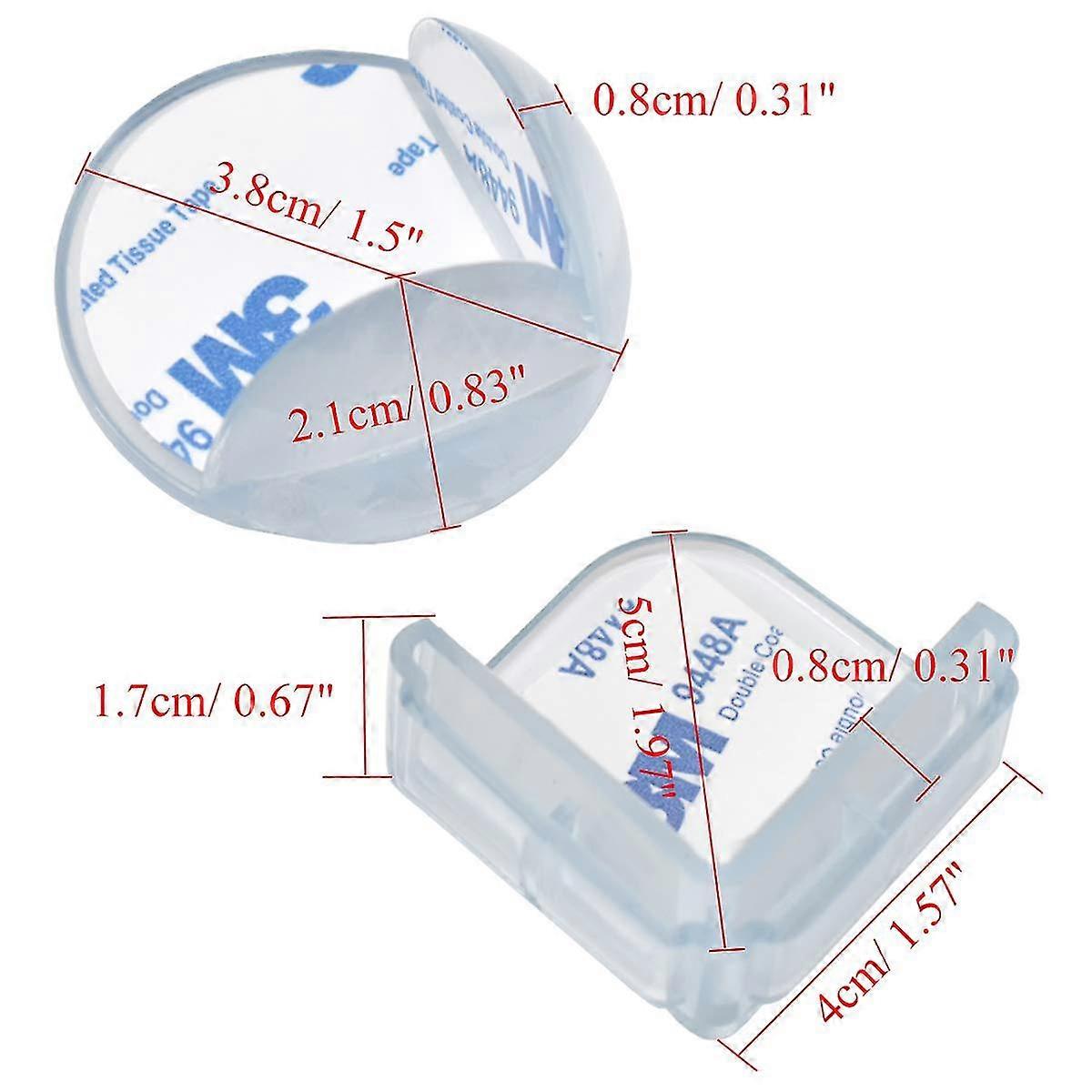 Corner Protection And Edge Protection, Xiuyer 24 Pieces Of Premium Transparent