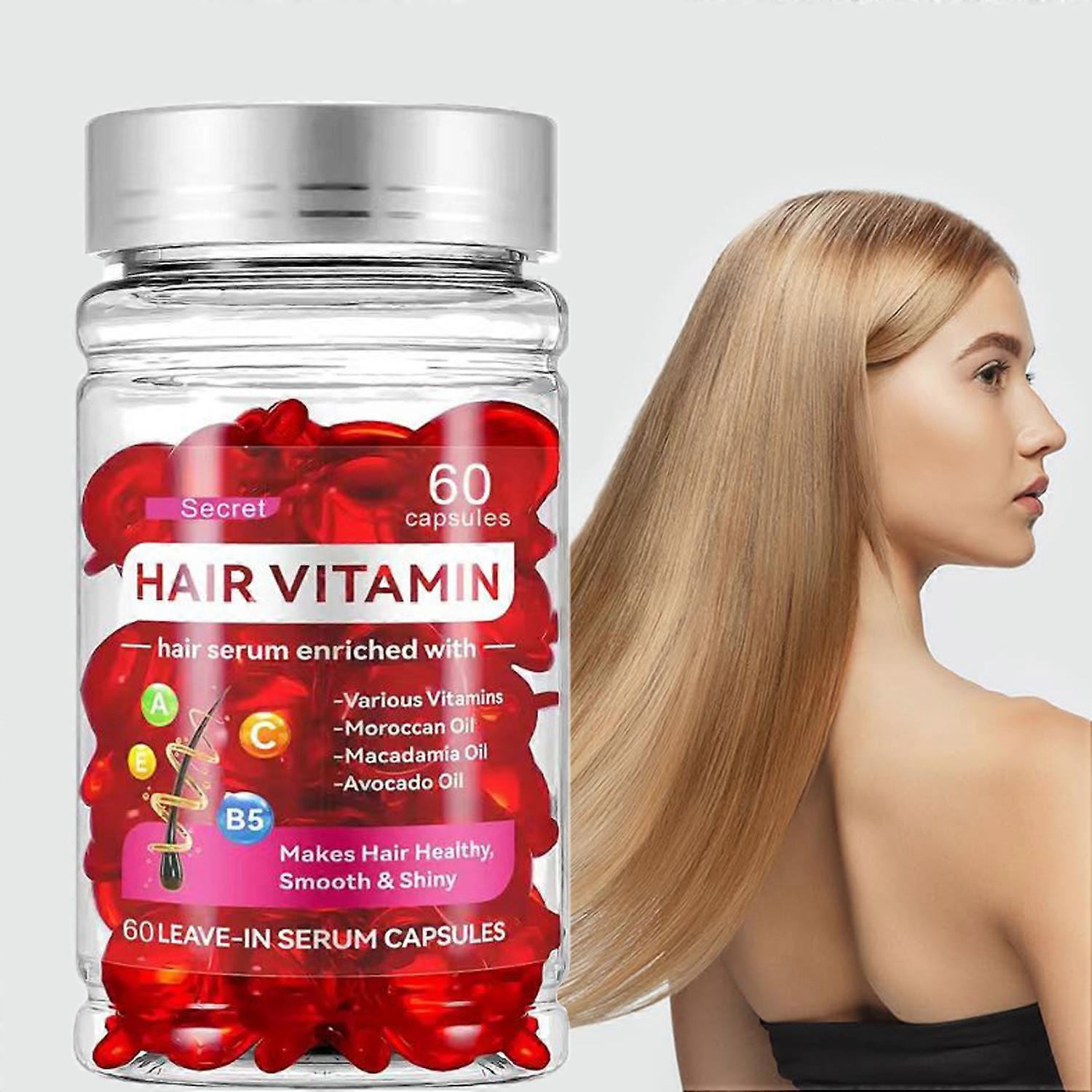 Unbrand Hair Vitamin Serum Capsule Hair Treatment Serum Complex Hair Oil Vitamins in Capsules Deep C