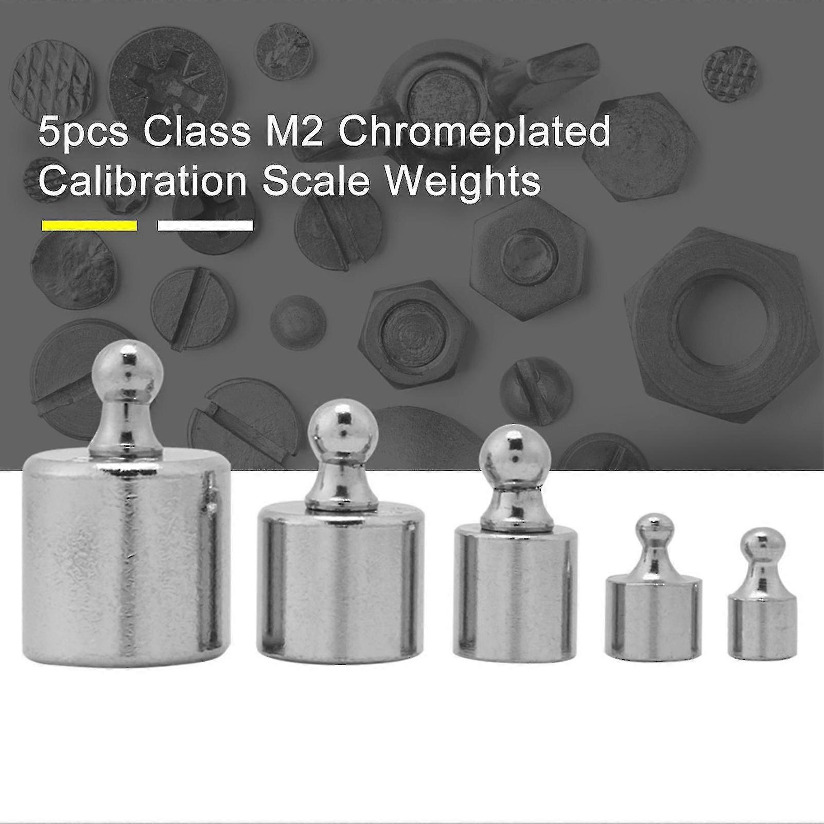 5pcs 1/2/5/10/20g Calibration Set Mini Precise Chrome Plating Practical Calibration Weights For Laboratory Jikaix