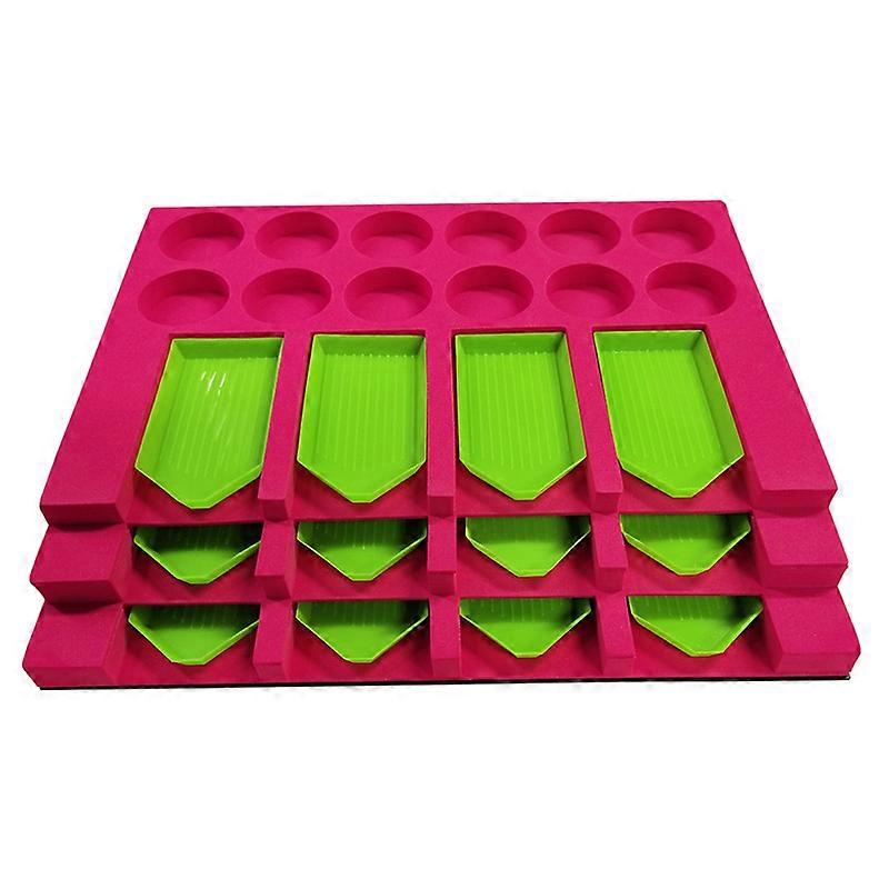 ダイヤモンド塗装アクセサリートレイオーガナイザーダイヤモンドアートアクセサリーとツールダイヤモンド塗装収納容器