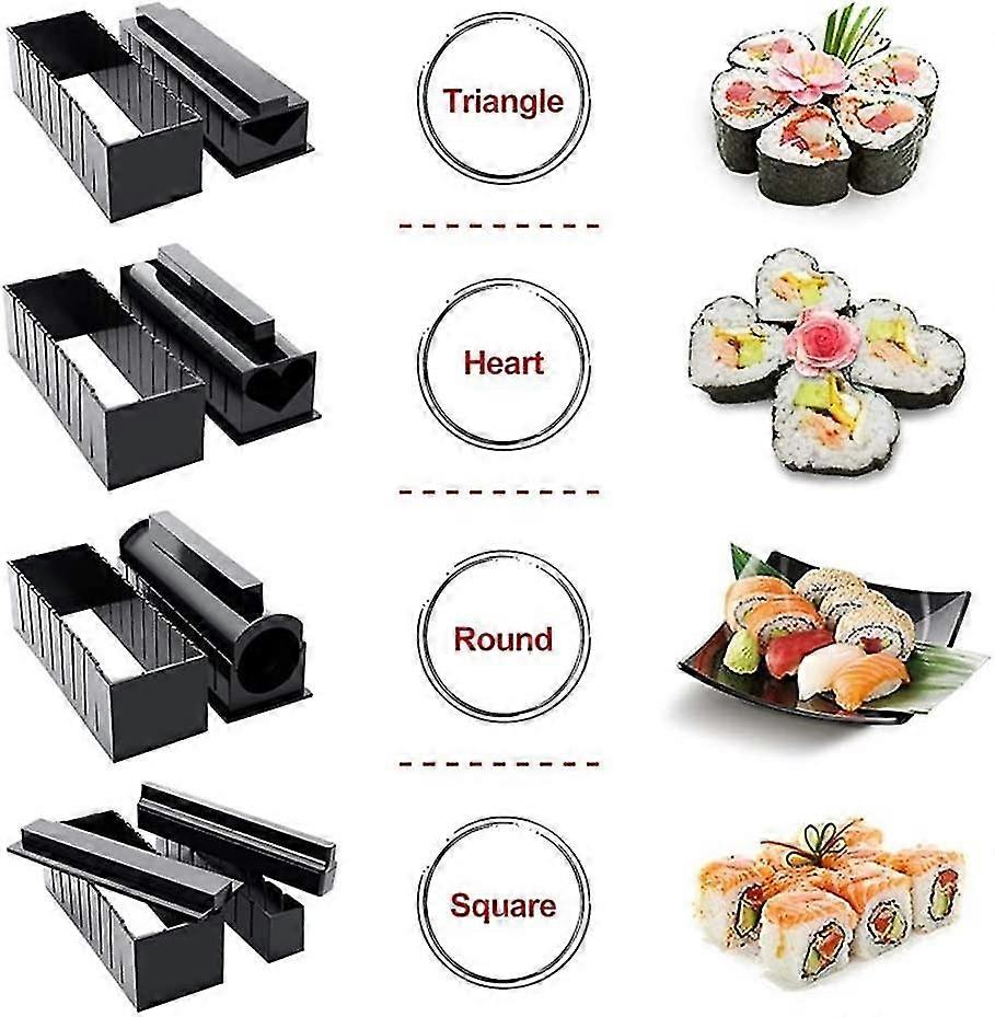 Luspo Sushi Maker Komplett-Set - Mit Formen & 50 Rezepten Für Perfektes DIY-Sushi