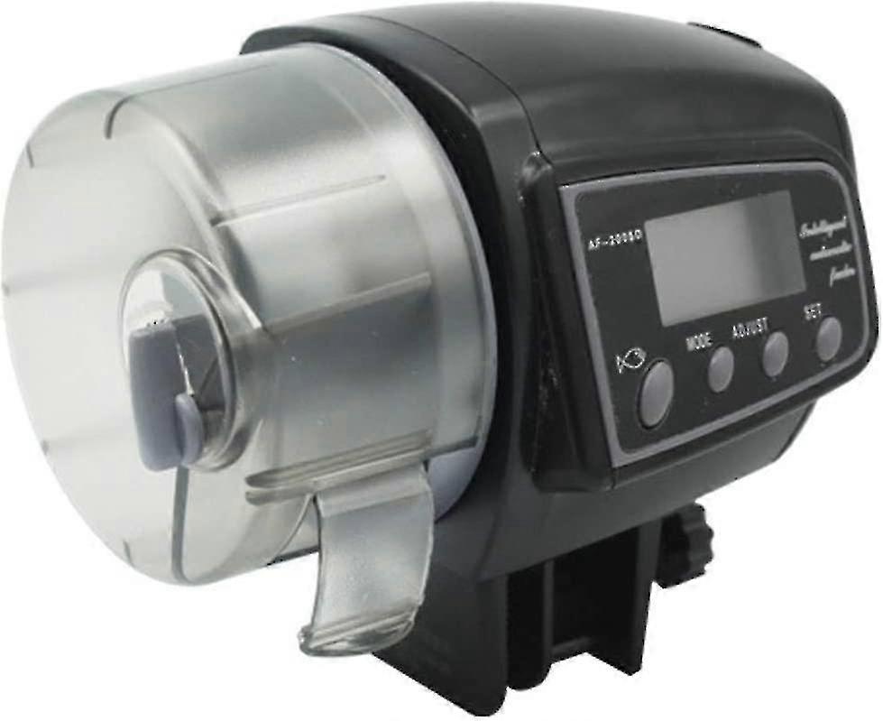 Automatisk fiskeføder med LCD-skærm Akvarietank Justerbar timer Intelligent dispenser