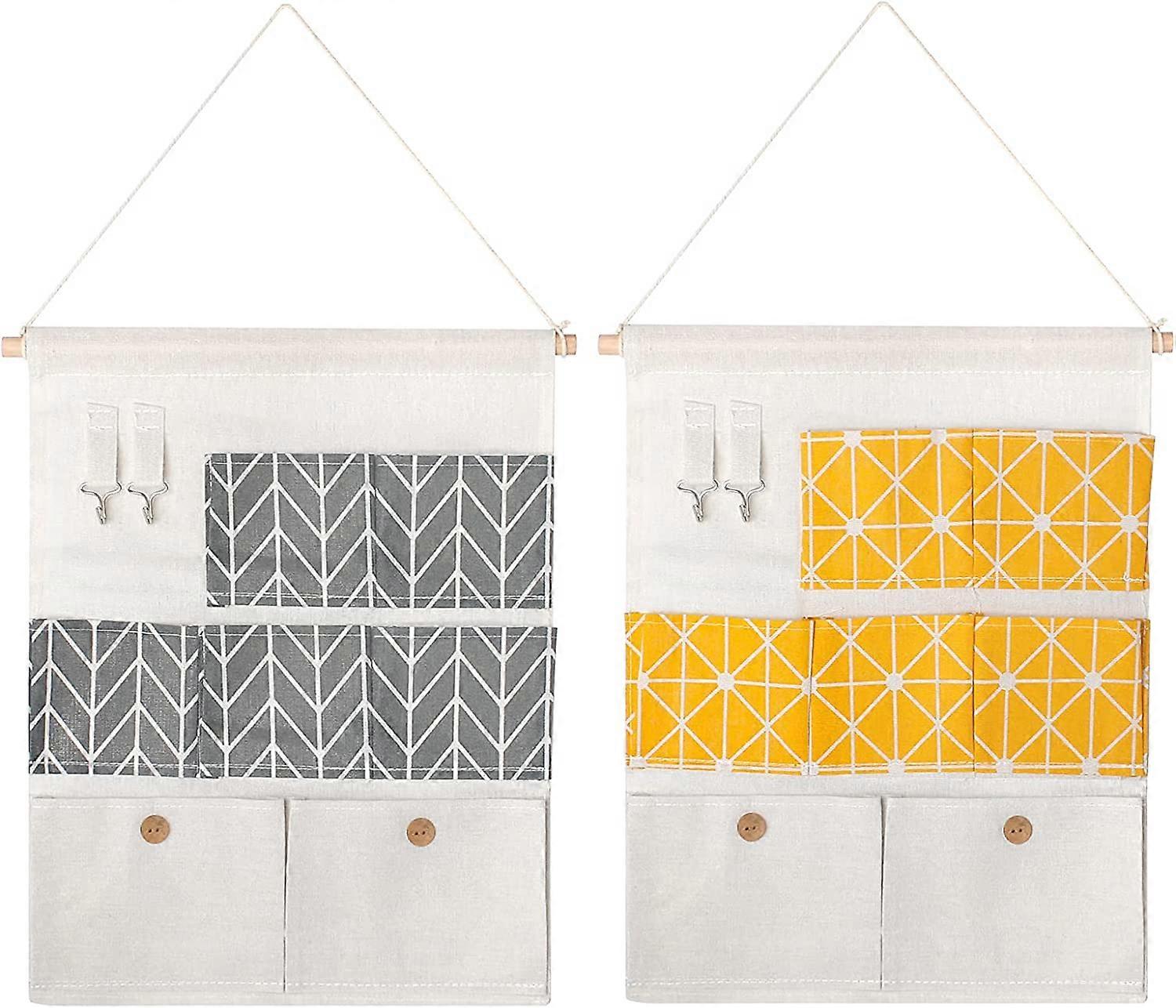 2 Pcs Hanging Storage Bag Waterproof Hanging Pocket