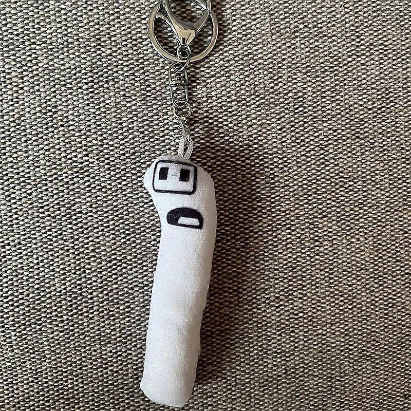 מחזיק מפתחות אלפבית לורה אבל הם תליון בובה ממולא בעלי חיים צעצועי קטיפה מספר חמוד בובה מפתח מחזיק מפתחות לרכב תיק תליון מתנות