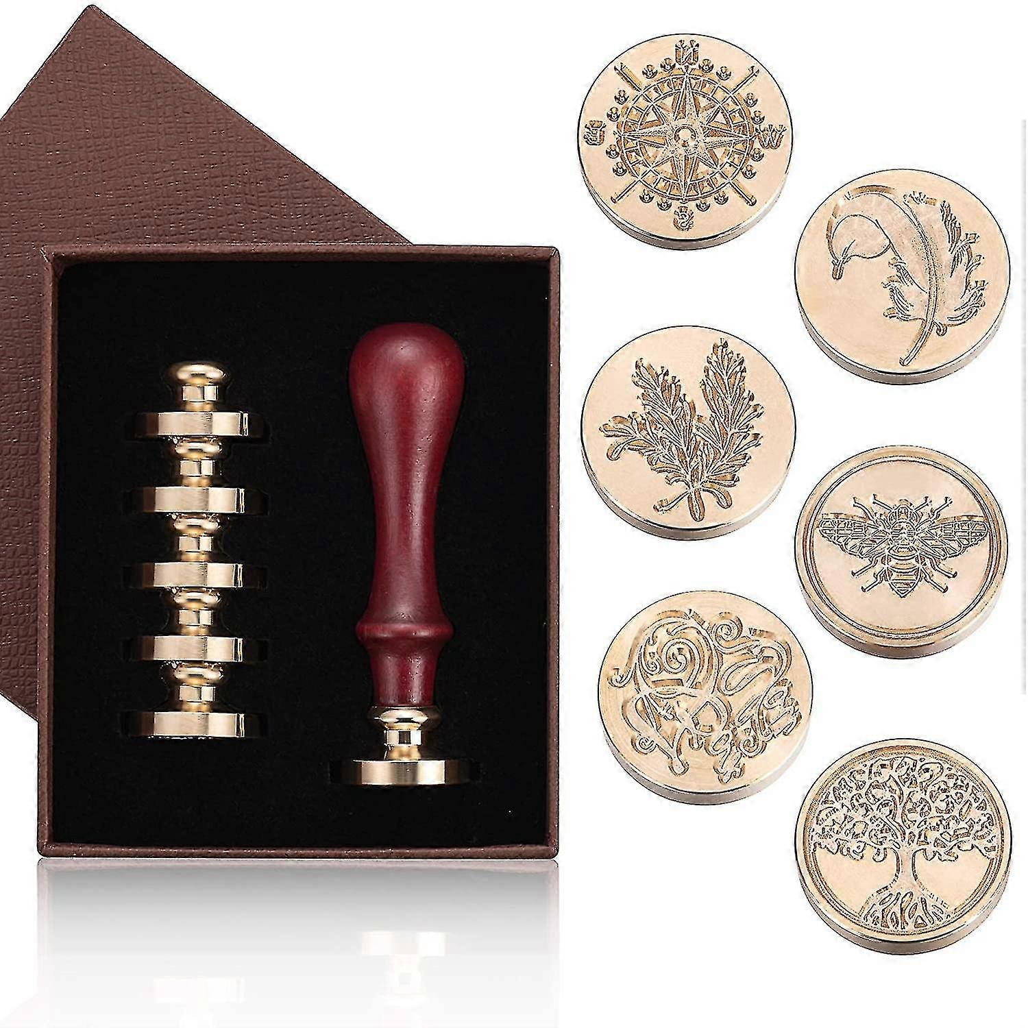 Wax Seal Stamp Set,classic Wax Stamps For Wedding Letters Invitations Envelopes Package Wax Stamp Kit