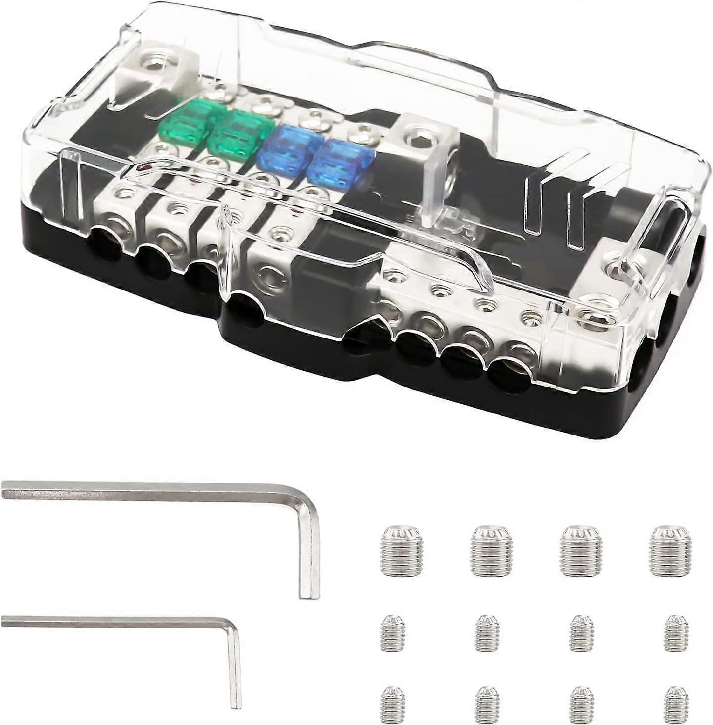 car distribution block fuse holder, camper car distribution block, mini ANL fuse box, for car, boat, van, SUV, truck