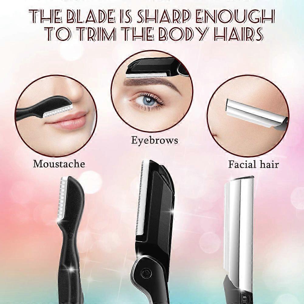 Eyebrow Razor, 11 in 1 Eyebrow Kit, Multipurpose Exfoliating Tool Face Razors for Women, Including Facial Trimmer Shaver