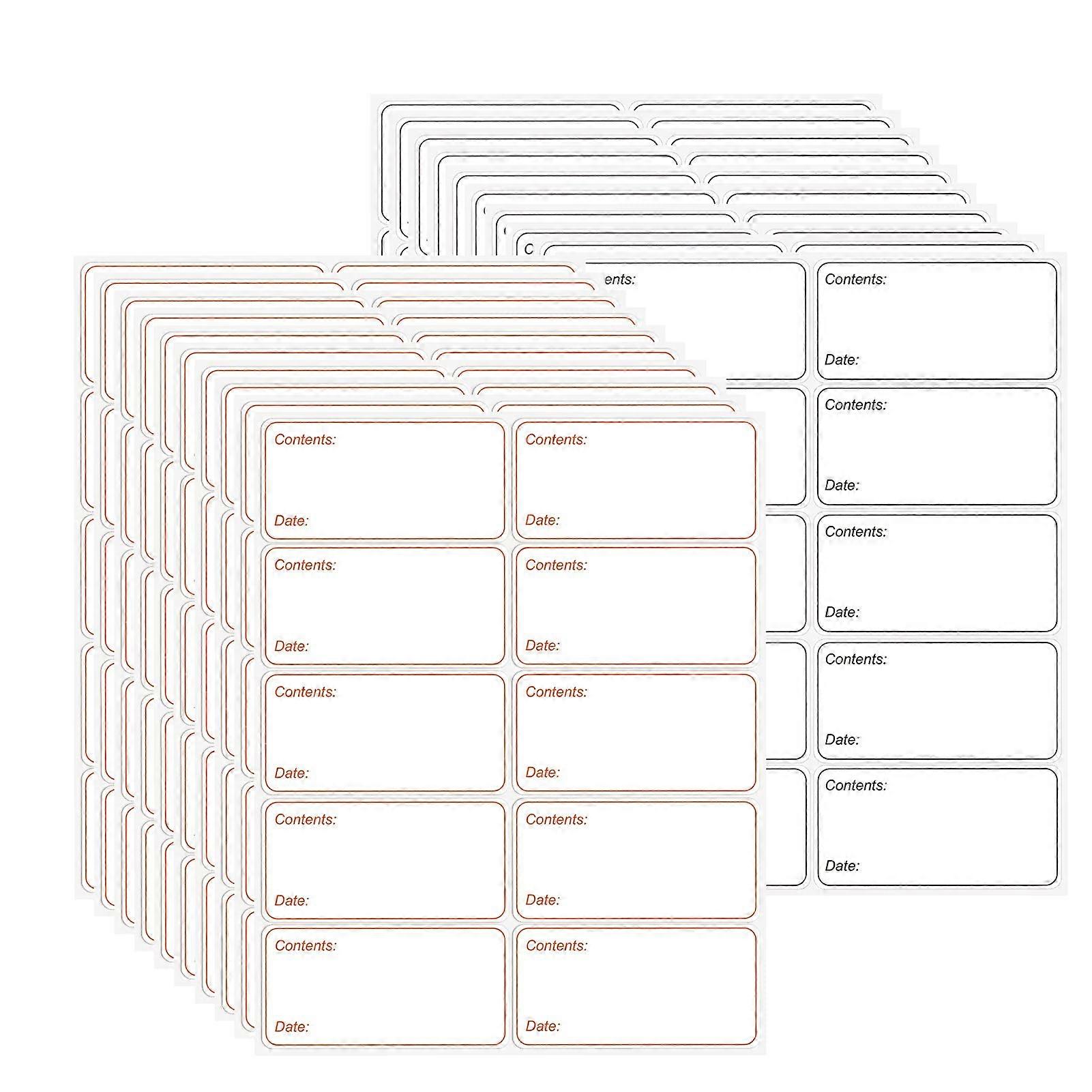 200Pcs Freezer Labels,Removable Frozen Food Labels Freezer Stickers,Refrigerator Date Labels Stickers Peelable No Residue,6x3cm