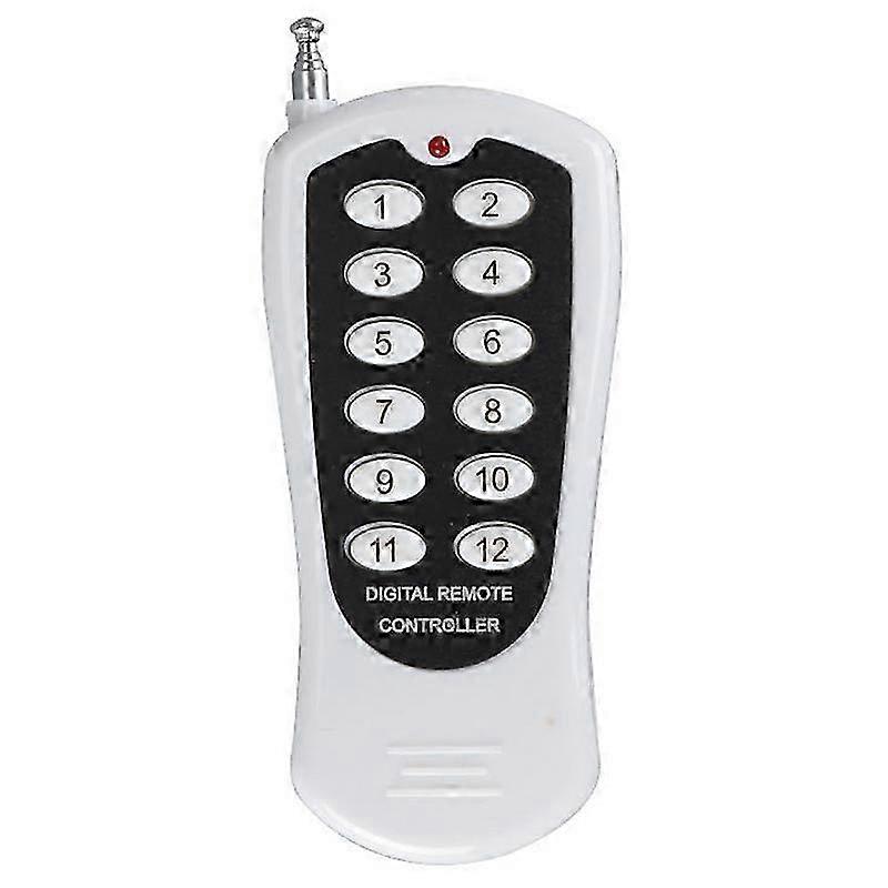 433MHz Wireless Remote Controls RF Transmitter 12 Buttons 1000M Distance Work with 433MHz Relay Re