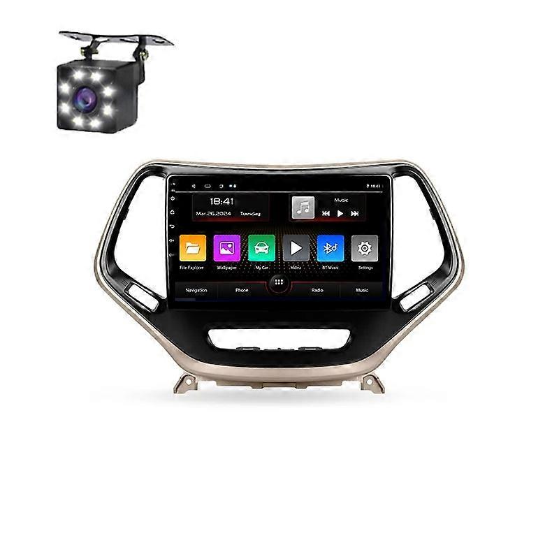 ジープチェロキー5 KL 2014 - 2018マルチメディアビデオプレーヤーCarplayGPSのカーラジオ