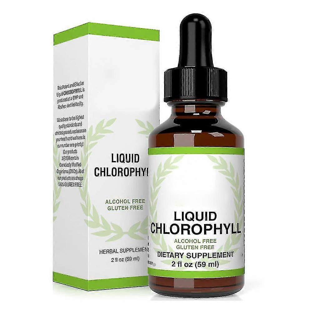 59ml Chlorophylle Extrait entièrement naturel Gouttes liquides Soluble dans l’eau Mentheflavour