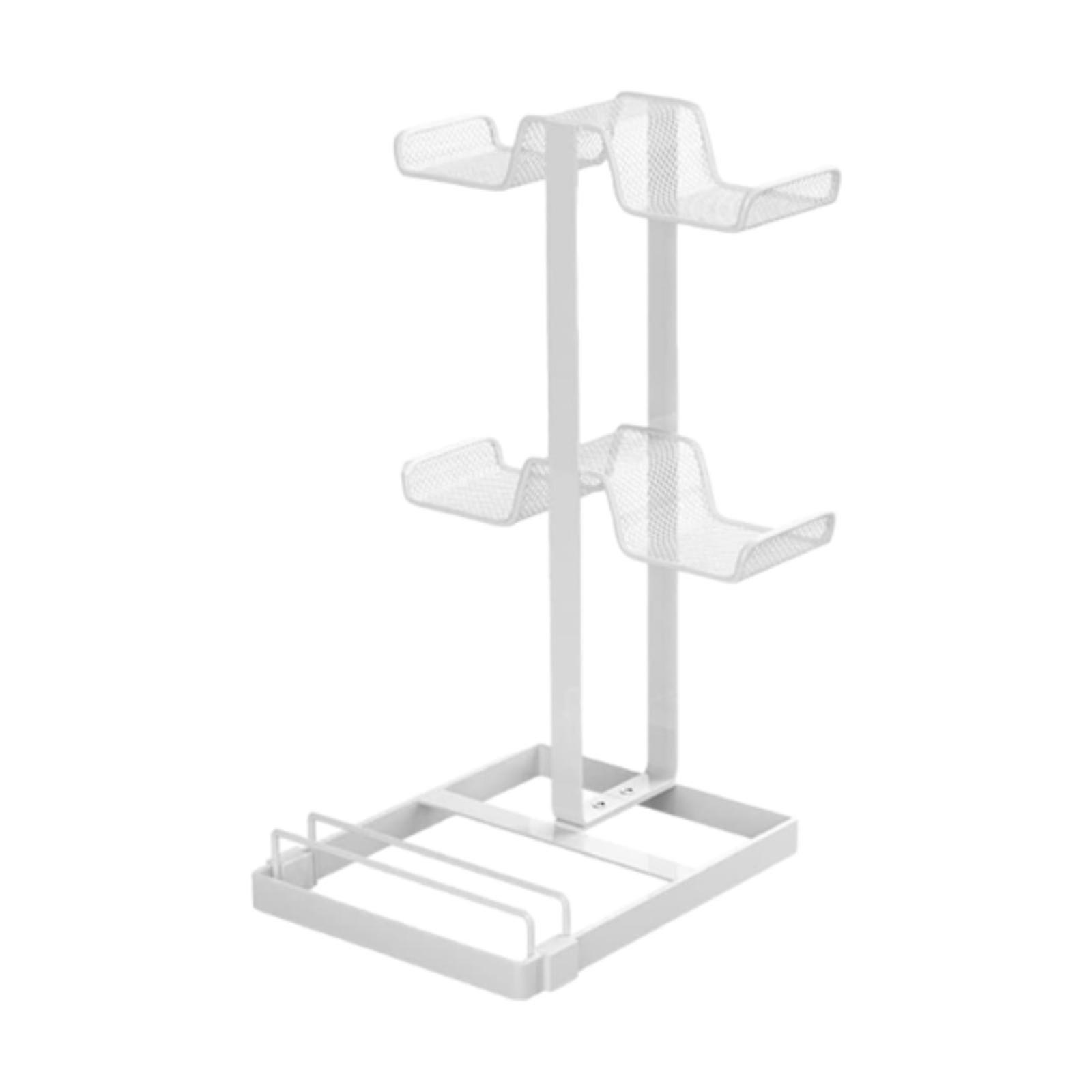 Desktop Headset Bracket Controller Organizer Headphone Rack for Game Console White
