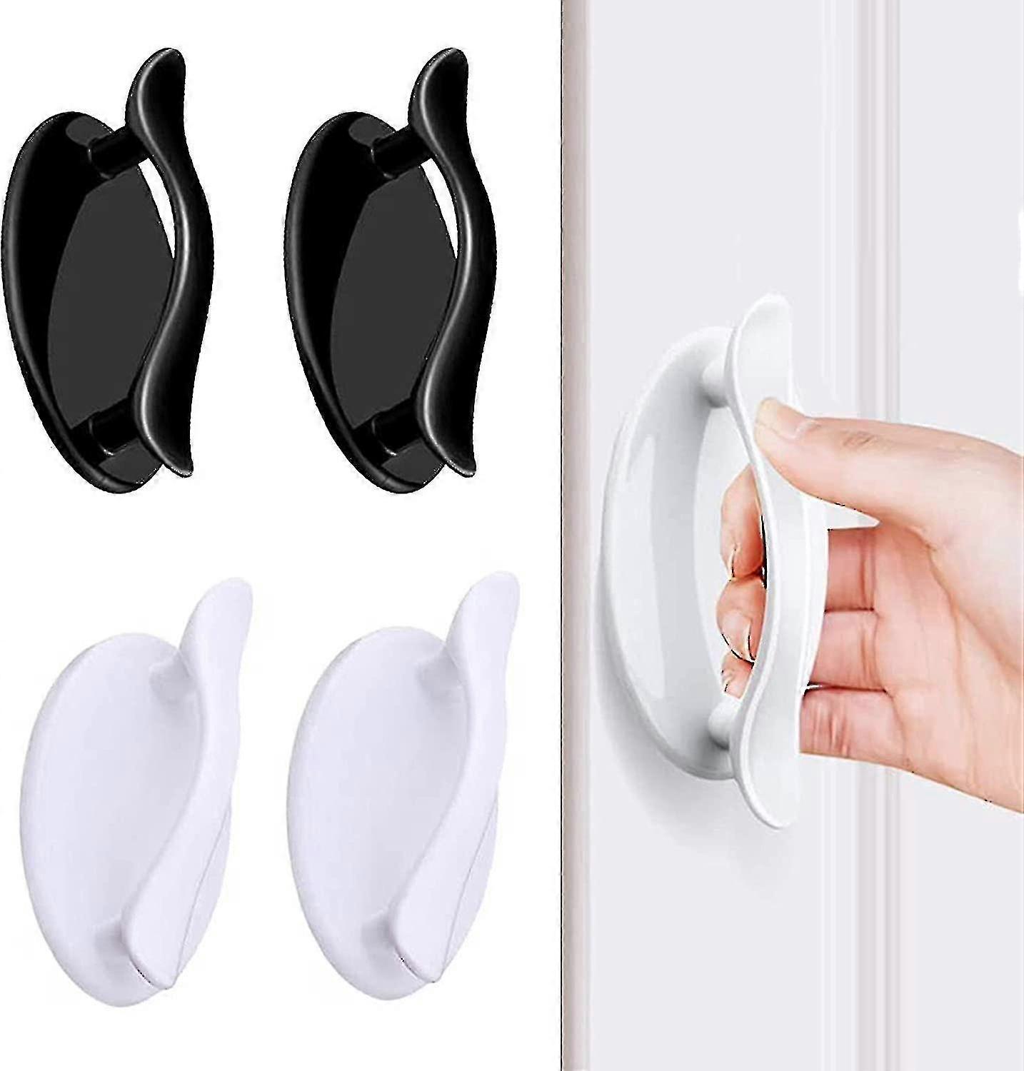 4 Pcs Self Adhesive Window Handle, Self Adhesive Handle, Sliding Door Adhesive Handle For Window Cup