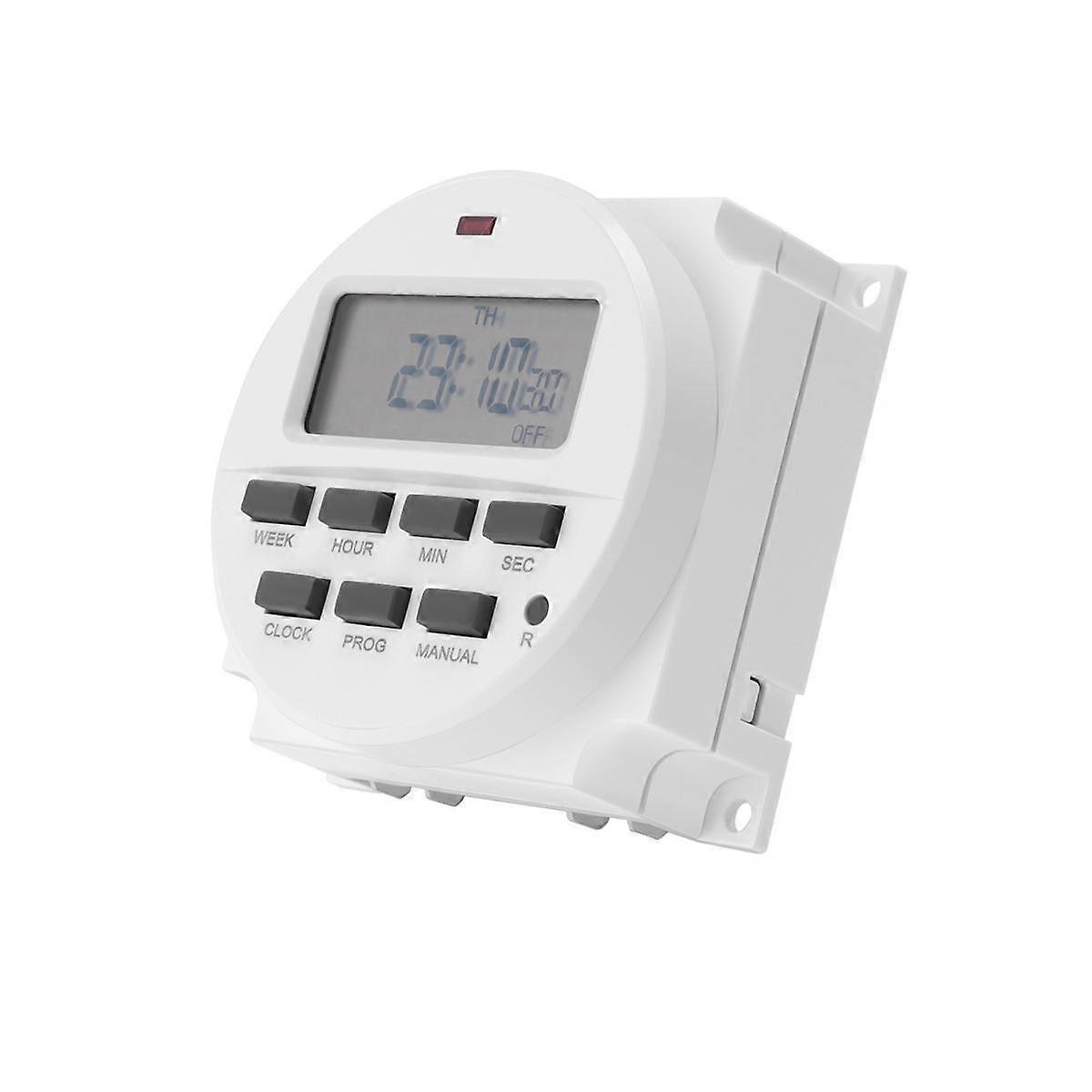 TM618SH-1 1 Second Weekly Programmable Digital Timer Automatically Turn on Off Microcomputer Time Relay 110V