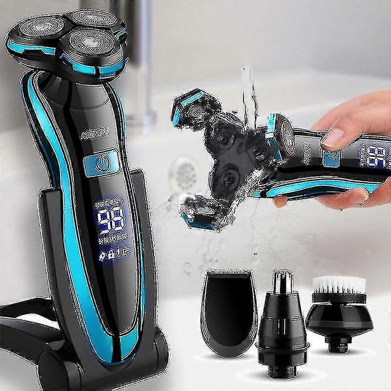 Electric Razor Shaver Rechargeable Shaving Machine For Men Beard Wet-dry Dual Use Water Proof Fast Charging