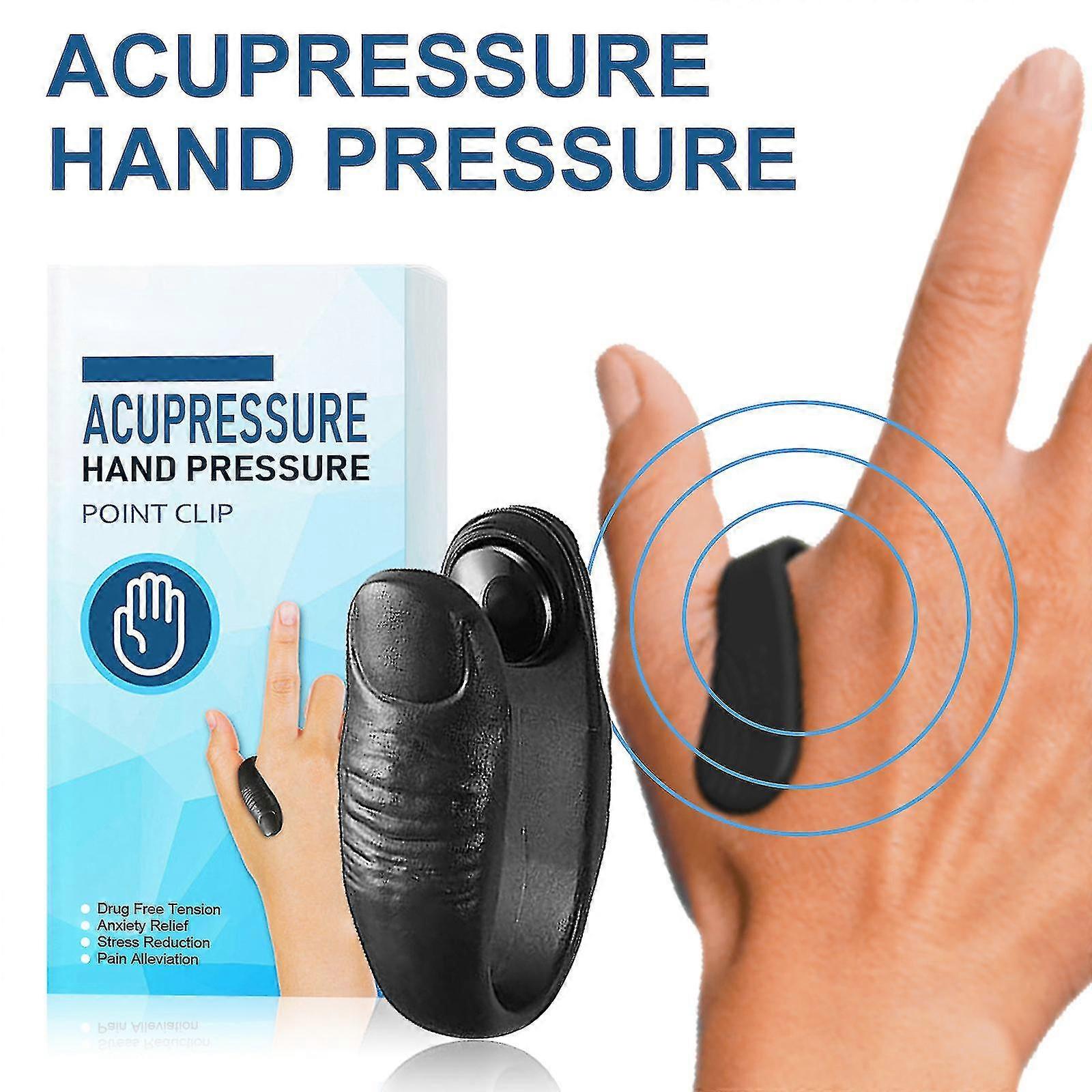 Acupressure Hand Pressure Point Clip,3 Pcs Headache Migraine Aid,portable Tension Relief Li4 Acupressure Relaxation