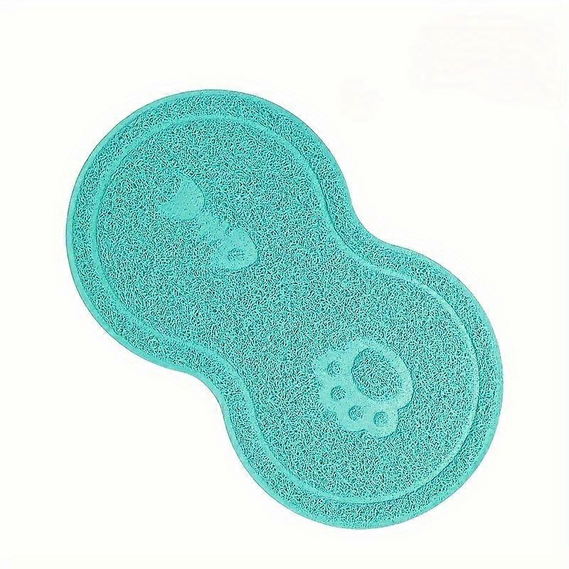 Non-Slip Cat Litter Mat, 8-Shaped Pet Cat Floor Mat For Scratching, Feeding, Soft Cat Cleaning Mat