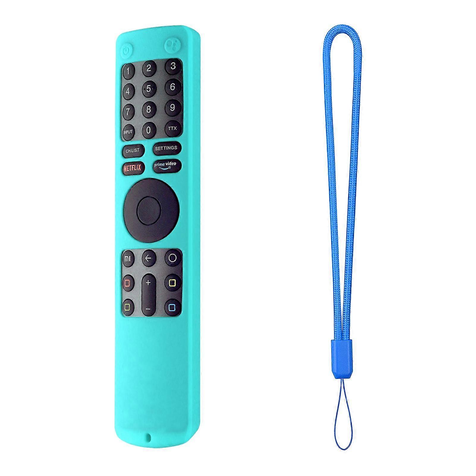 For Smart TV MiTV 4S Remote Control Case XMRM-010 Dustproof Shockproof Silicone Cover Protective Housing Shell With Lanyard